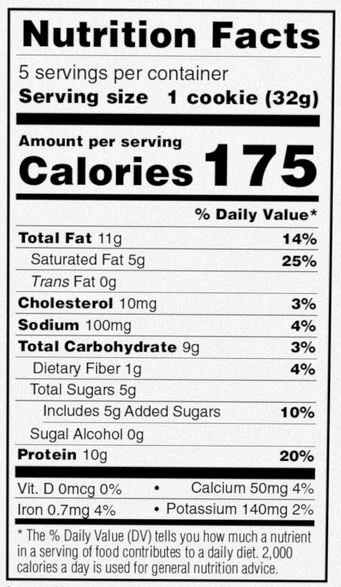 Power Crunch Kids Chocolate Lava Protein Bars nutrition facts panel with 10g protein