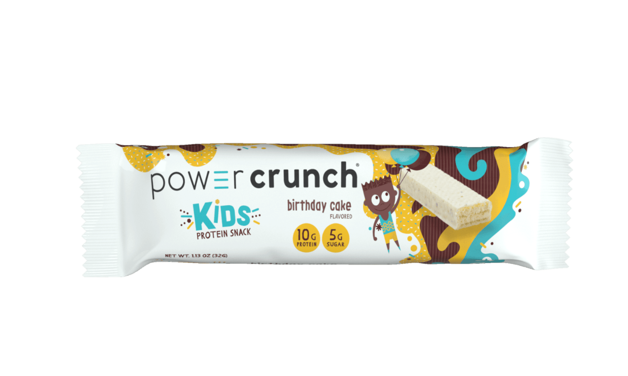 Power Crunch Kids Birthday Cake Protein Bars for kids