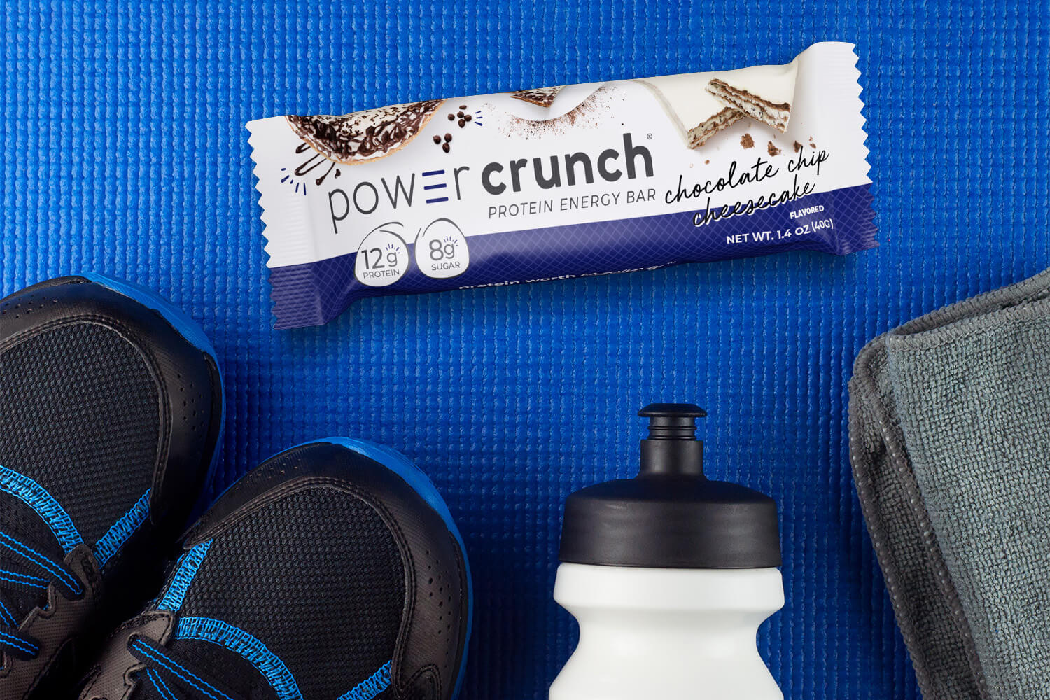 chocolate chip cheesecake protein bars as a workout snack