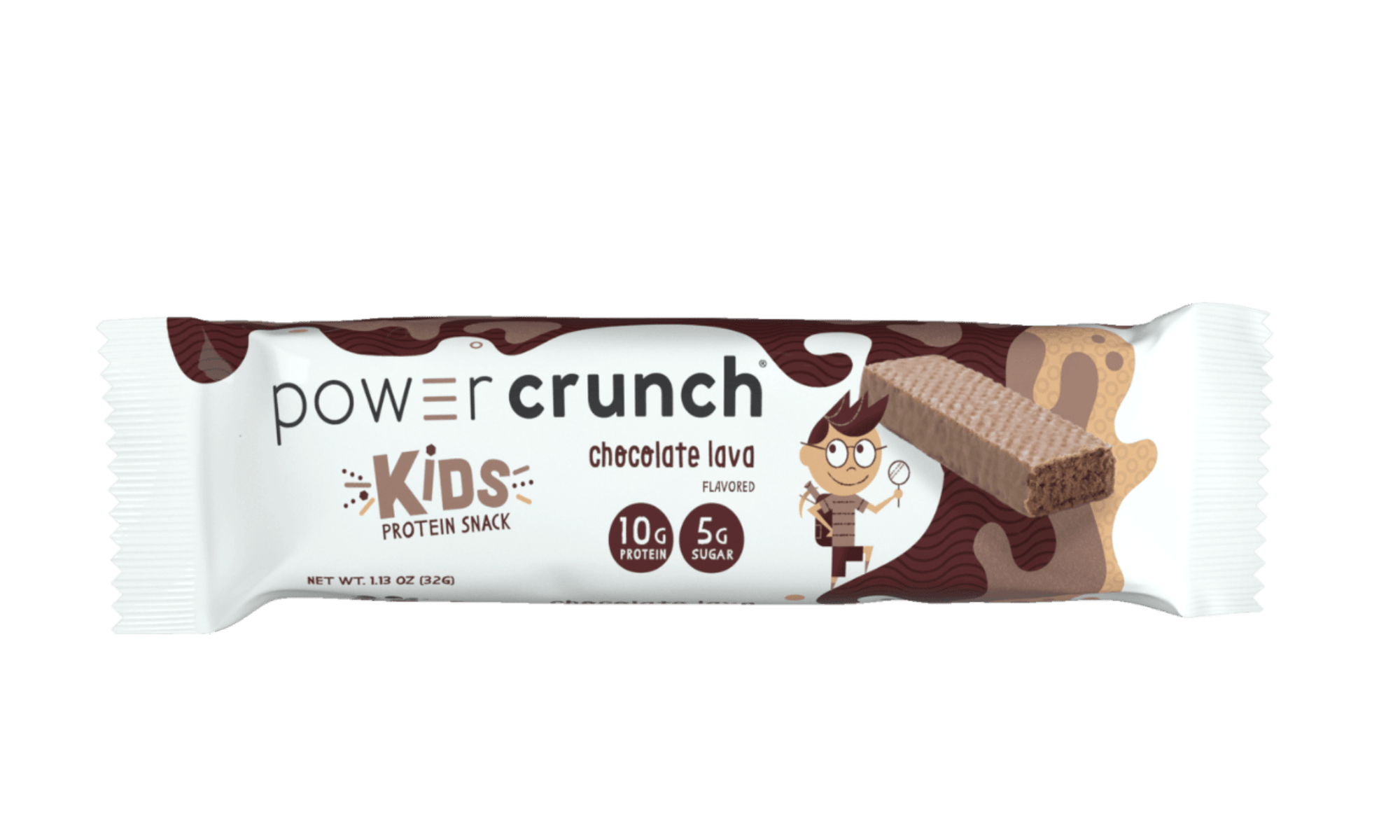 Power Crunch Kids Chocolate Lava Protein Bars for kids