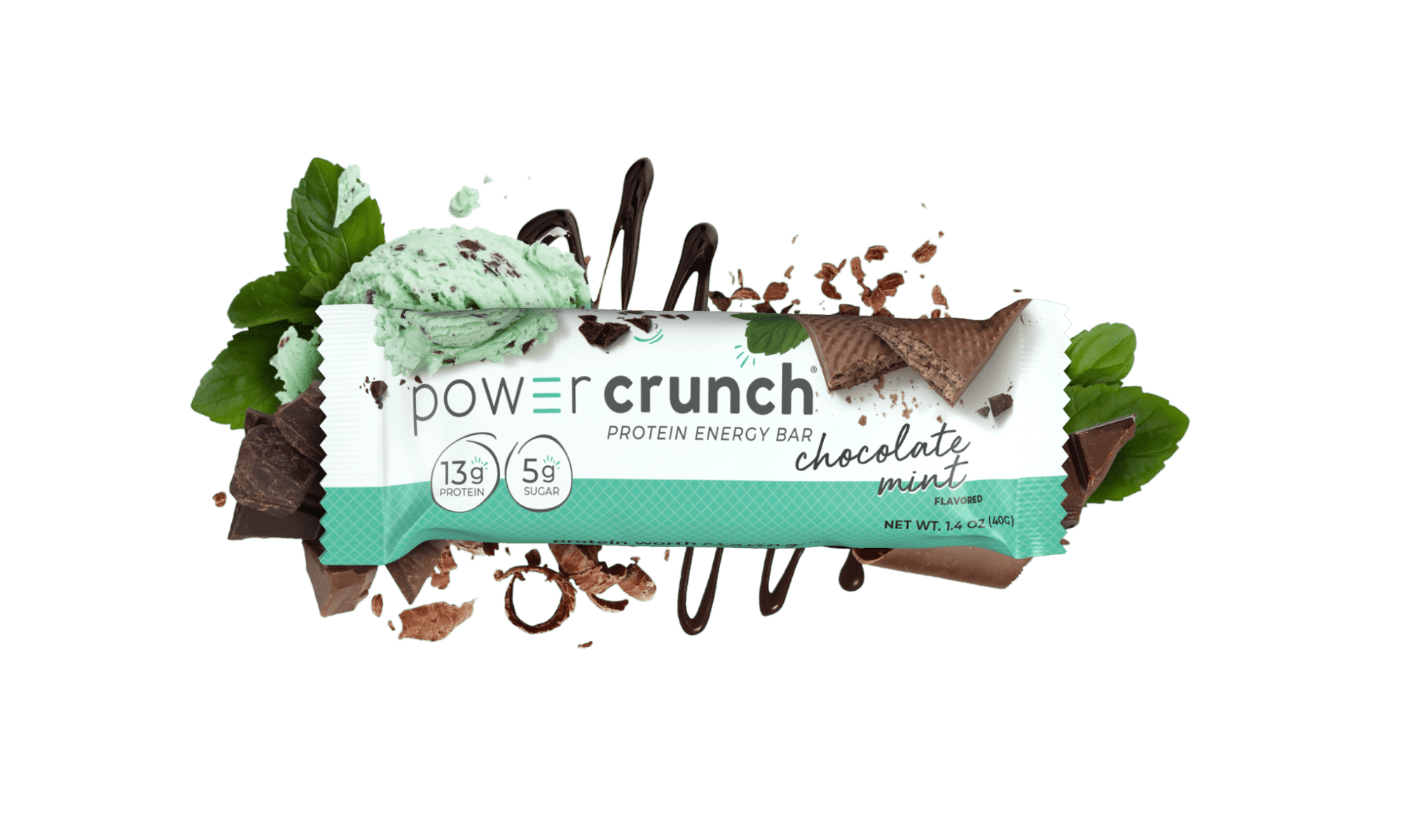 Power Crunch Original Chocolate Mint Protein Bars