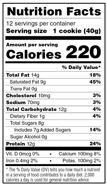Chocolate chip cheesecake protein bars nutrition facts