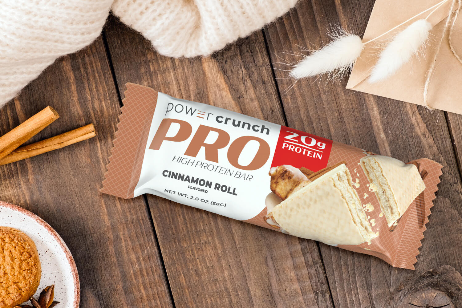 cinnamon roll high protein bars as a pre or post workout snack