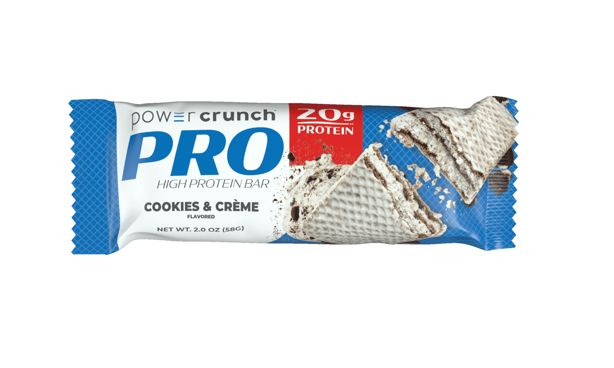 Power Crunch Cookies and Cream PRO 20g protein bars