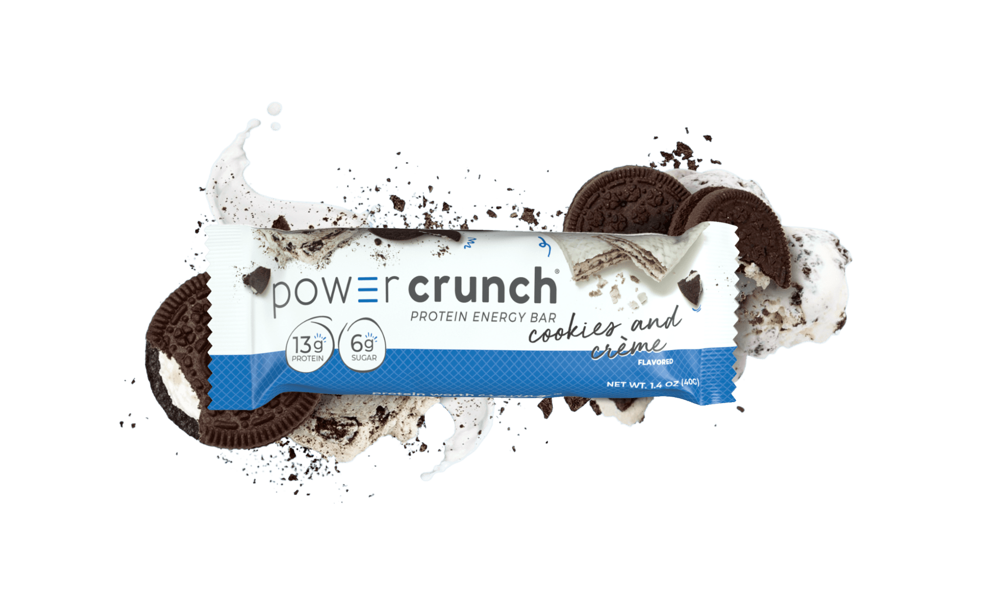 Power Crunch Original Cookies and Cream Protein Bars