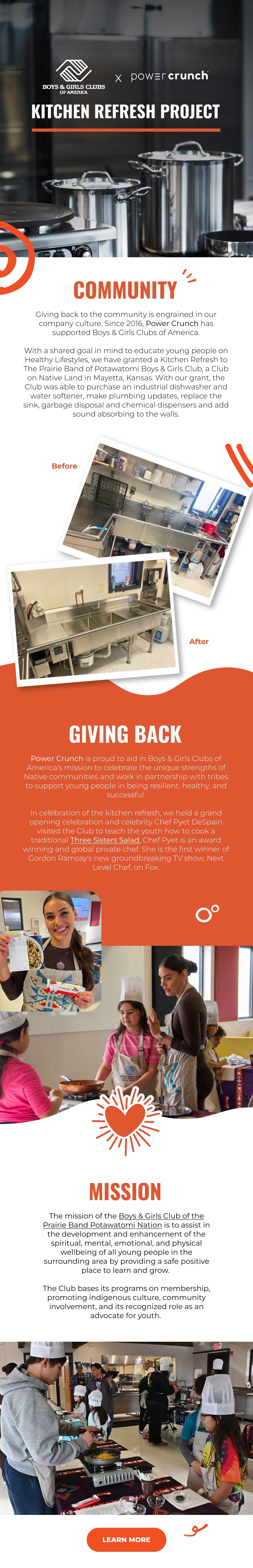 Power Crunch charity donation event