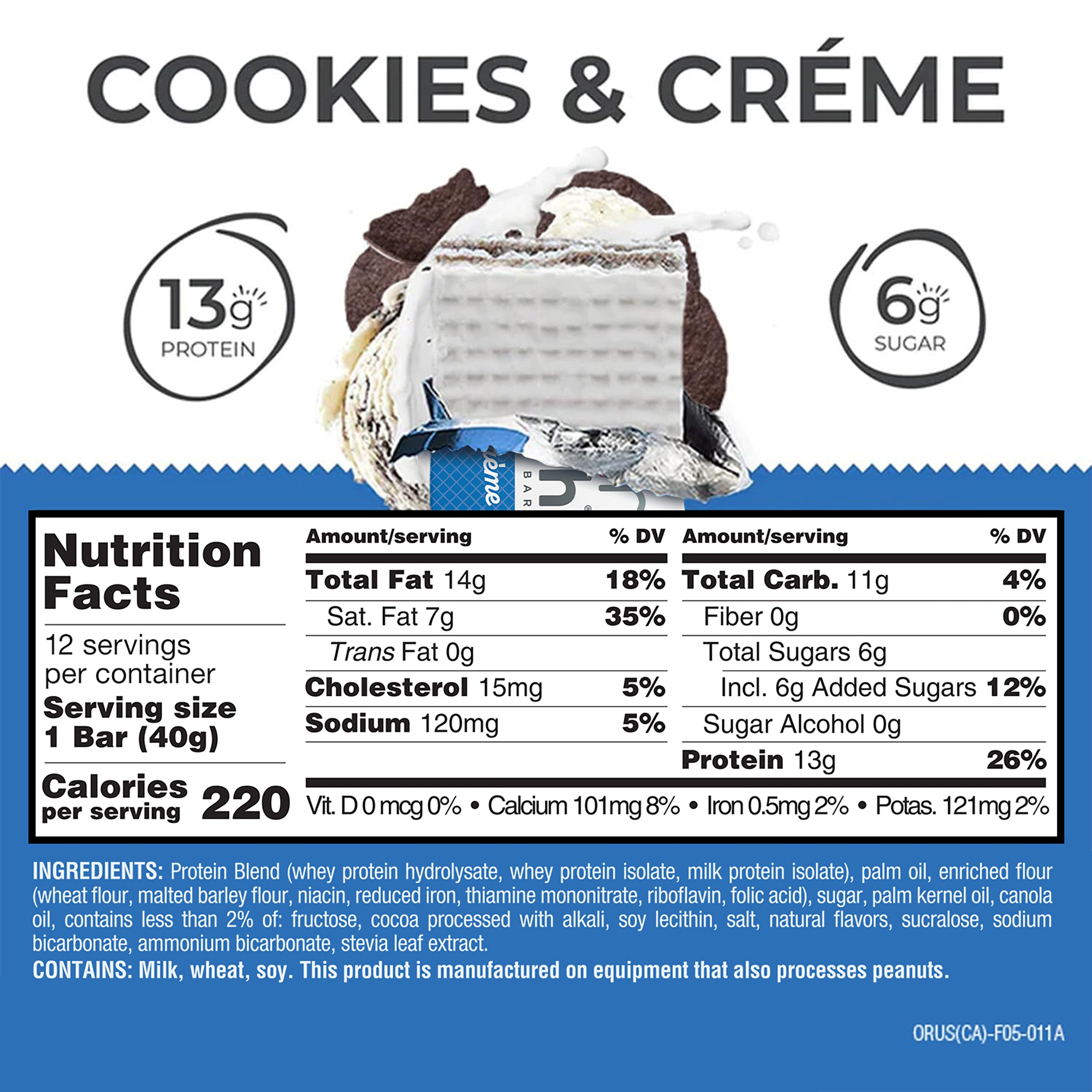 Cookies & Crème Protein Bars