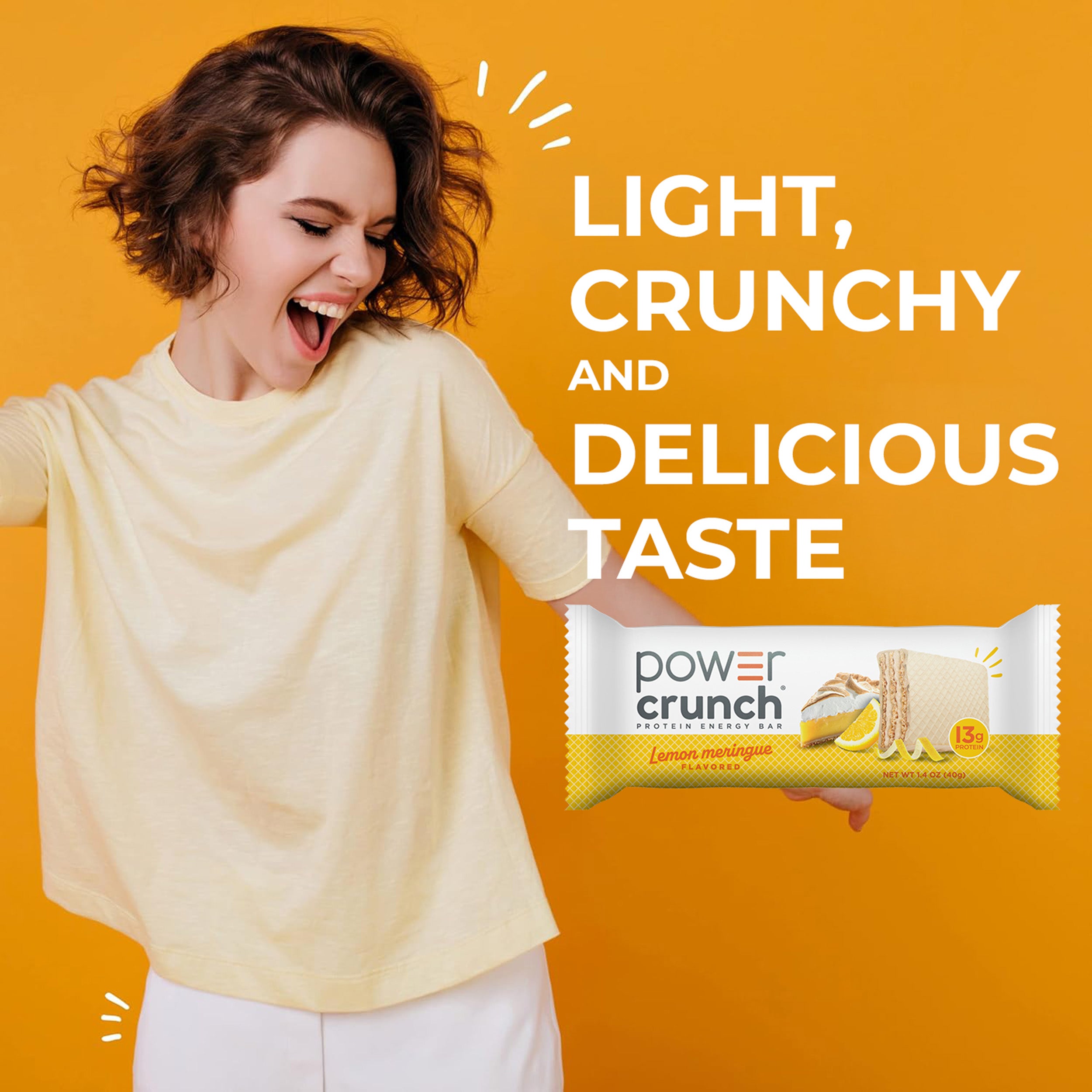 Power Crunch Lemon Meringue Carton 1.4oz, 12 Count