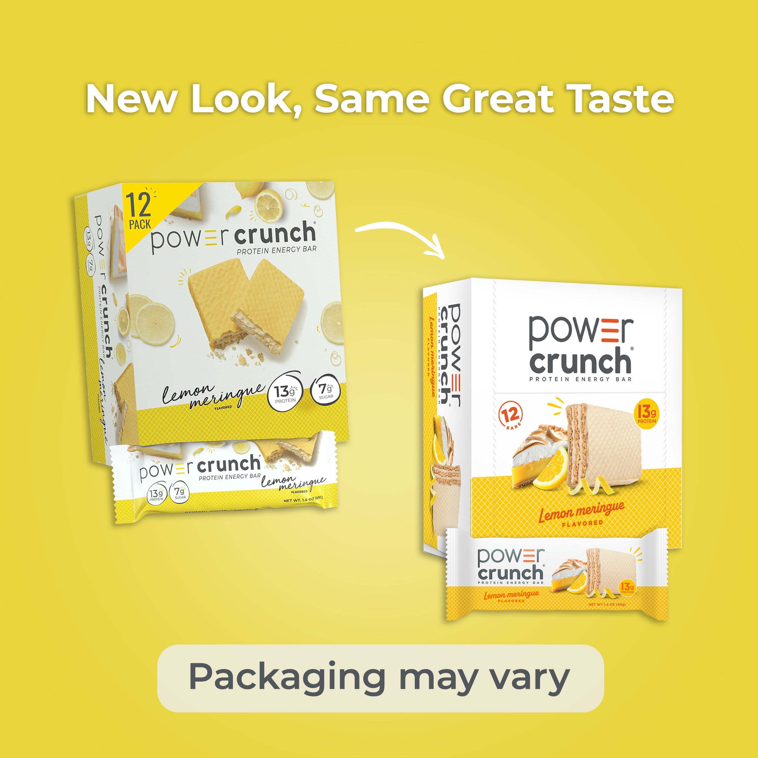 Power Crunch Lemon Meringue Carton 1.4oz, 12 Count