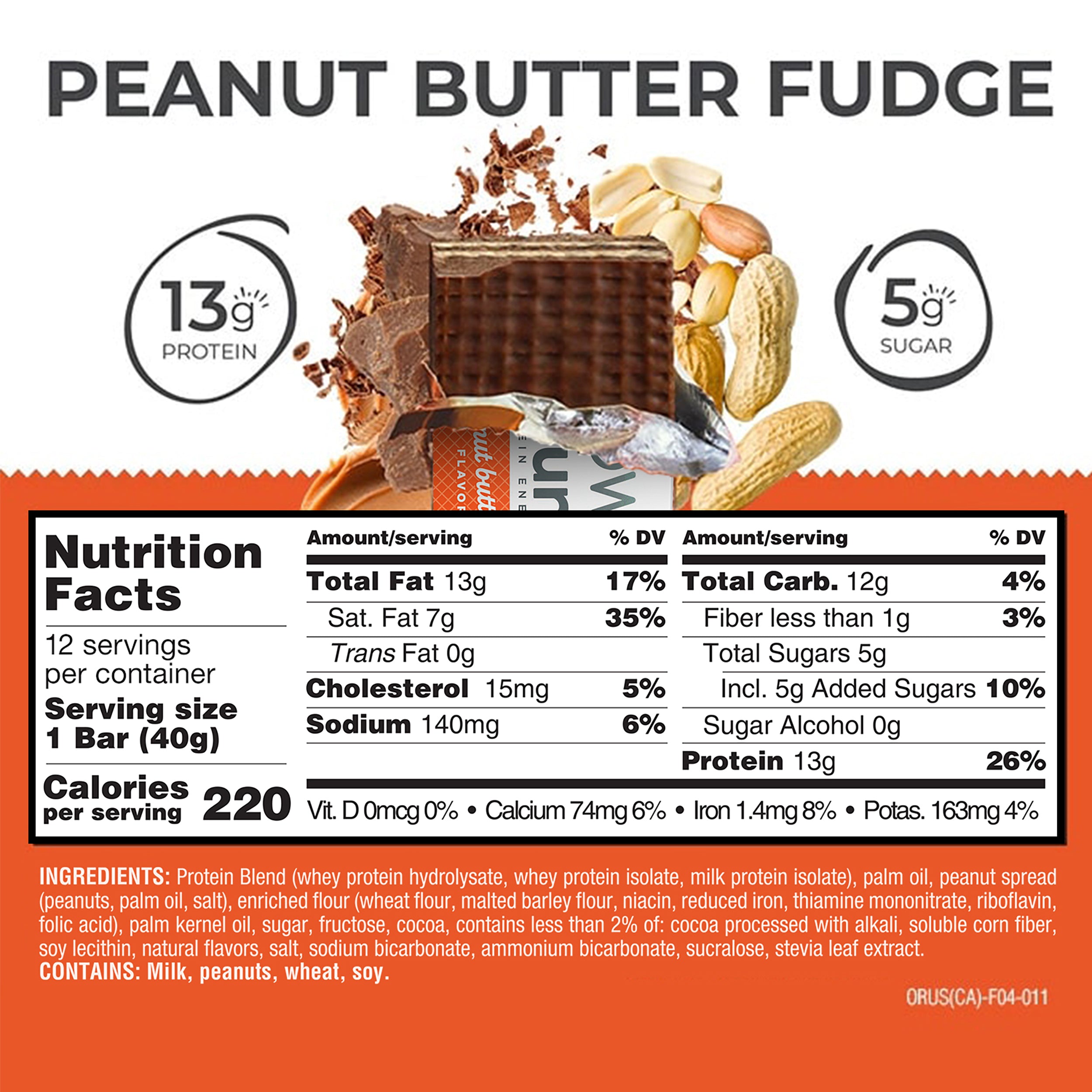 Peanut Butter Fudge Protein Bars