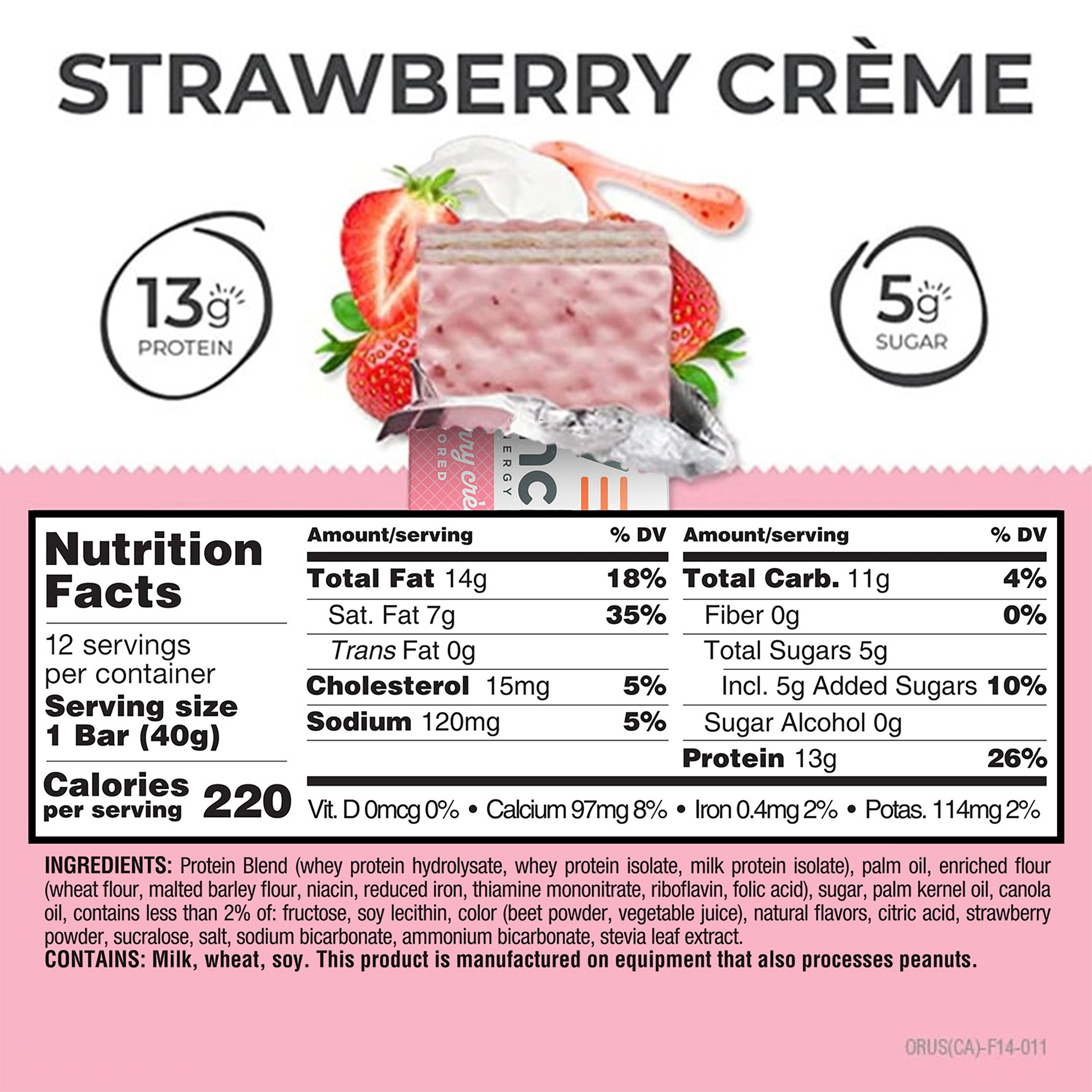 Strawberry Crème Protein Bars