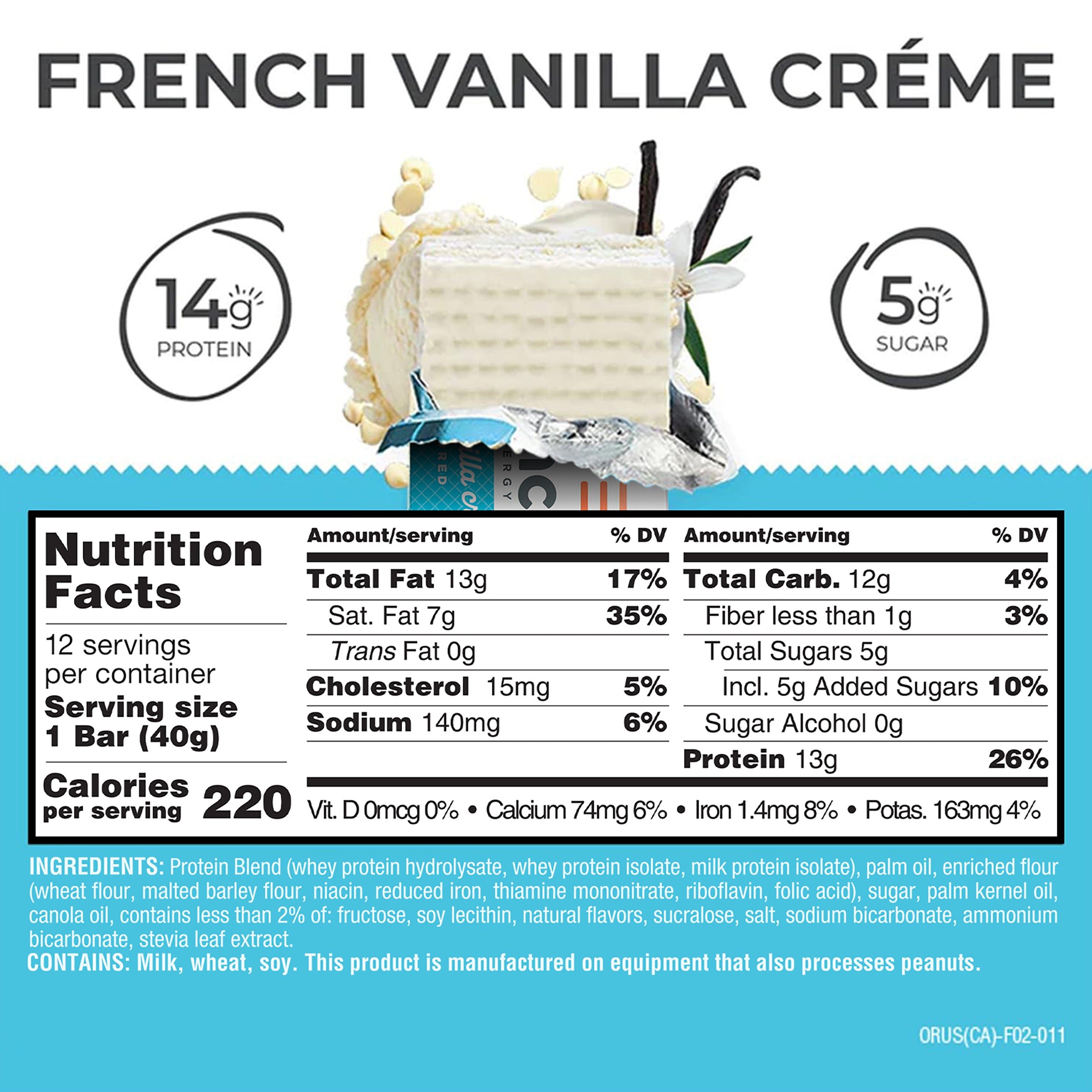 French Vanilla Crème Protein Bars