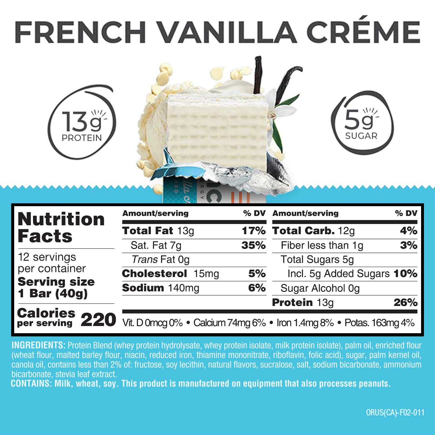 French Vanilla Crème Protein Bars