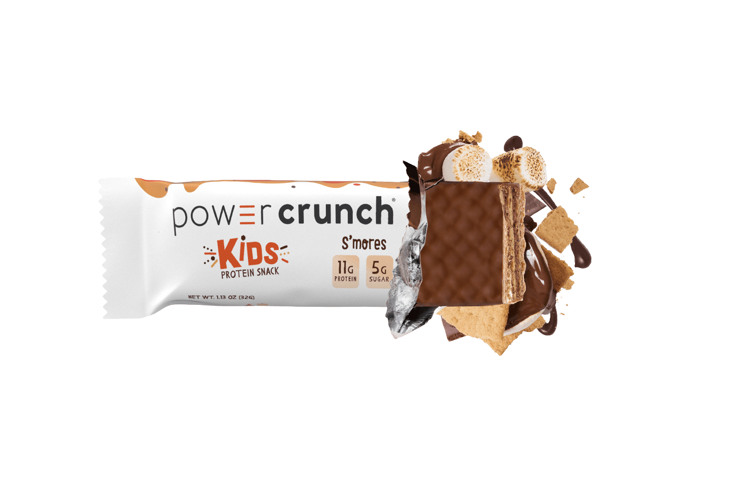 Kids smores protein bars with smore flavor explosion