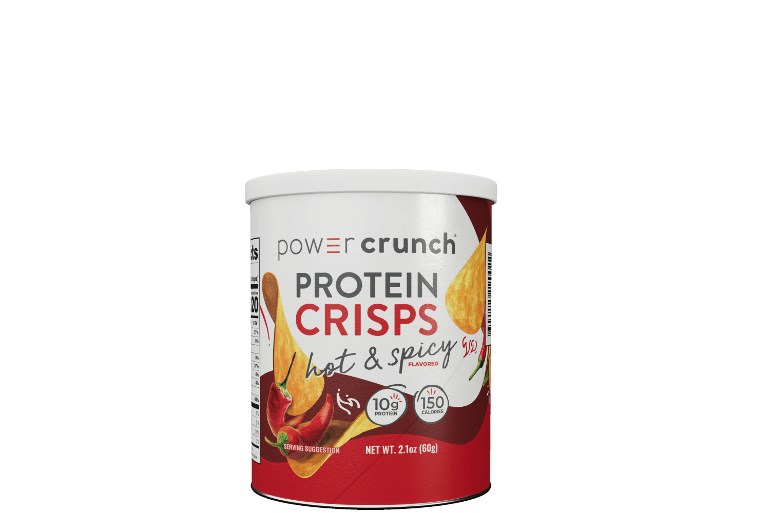 Hot & spicy protein crisps