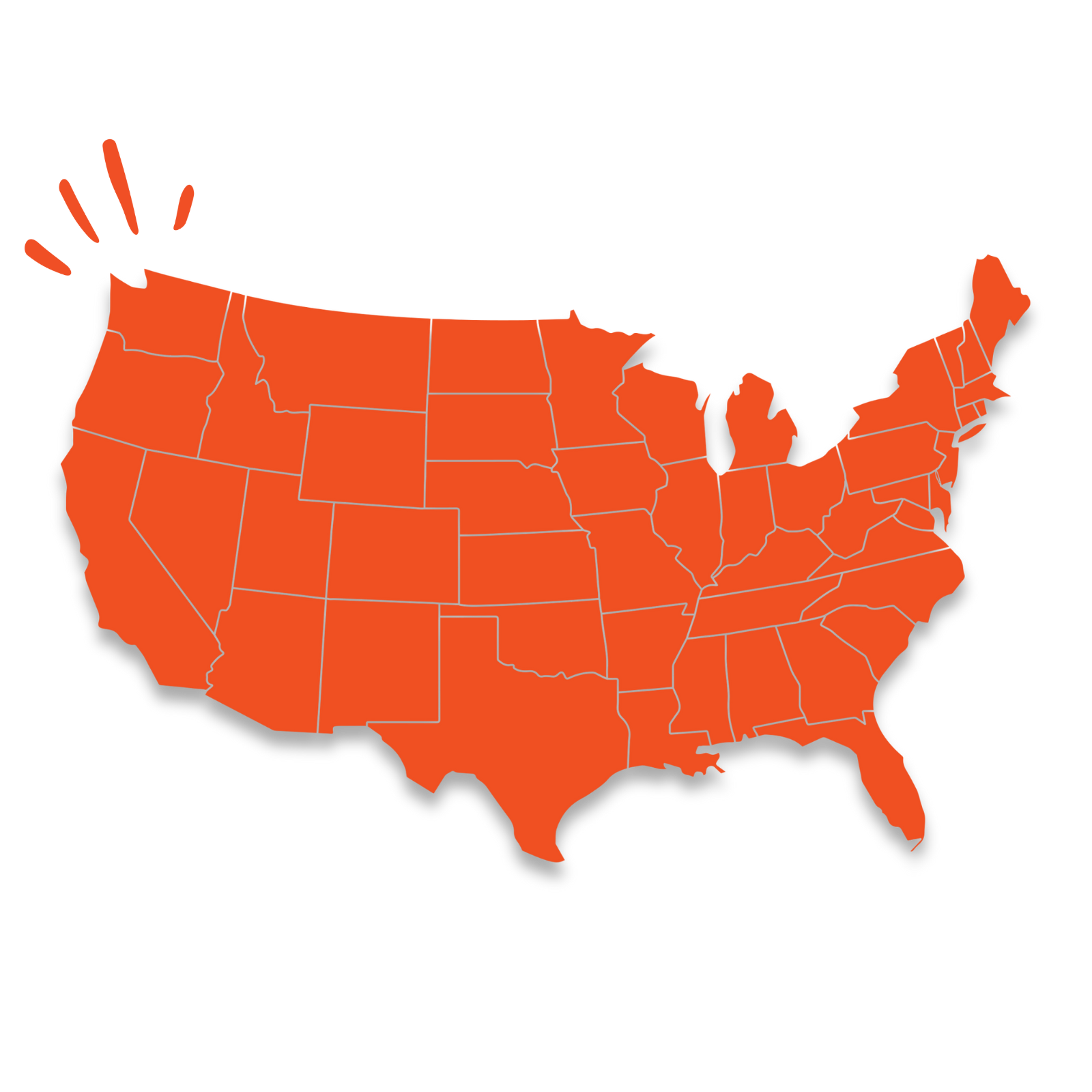 Picture of US map