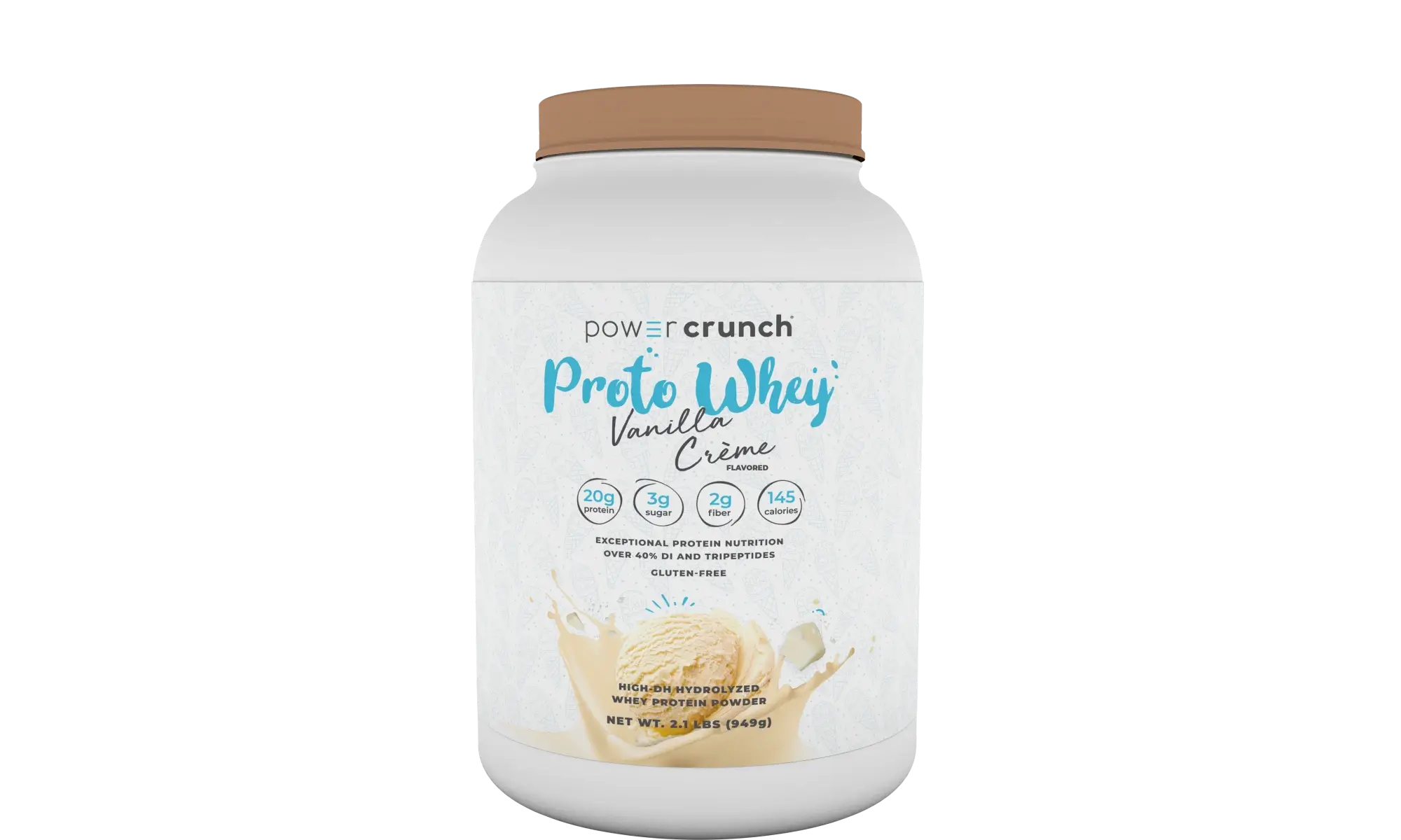 vanilla whey protein powder with 20g protein per serving