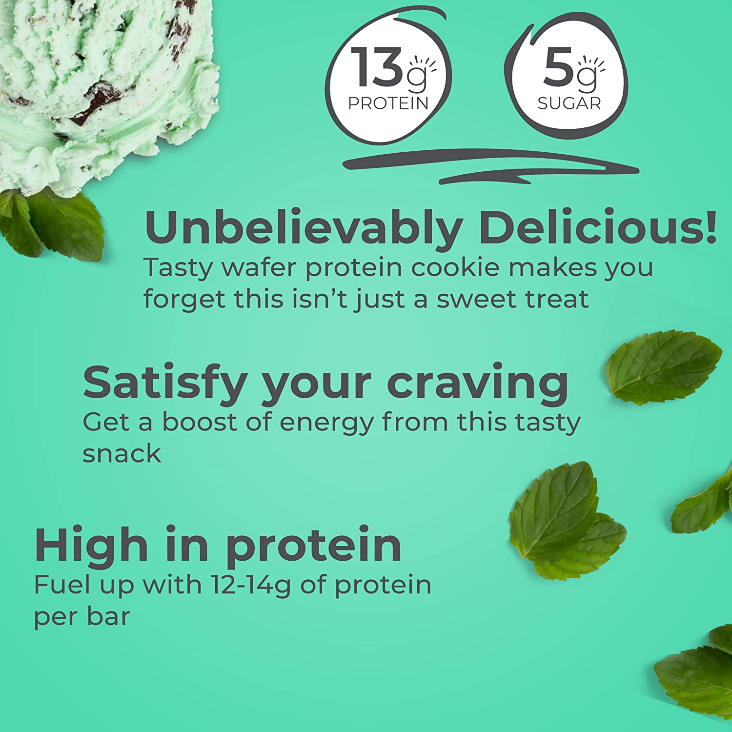 13g protein, 5g sugar