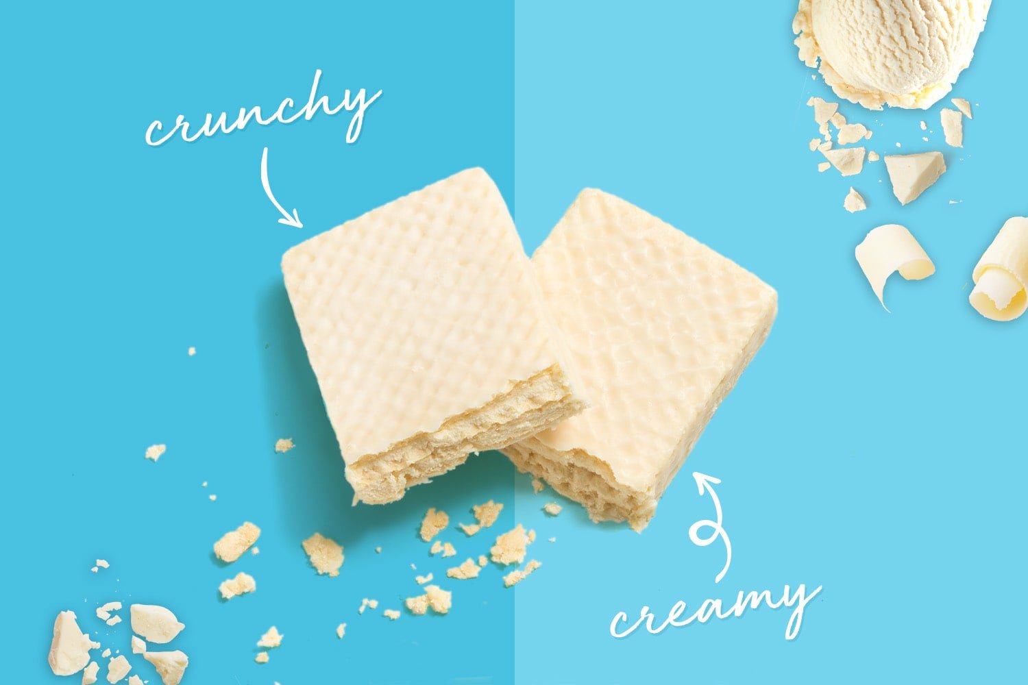french vanilla protein bars with crunchy wafer texture and creamy flavor