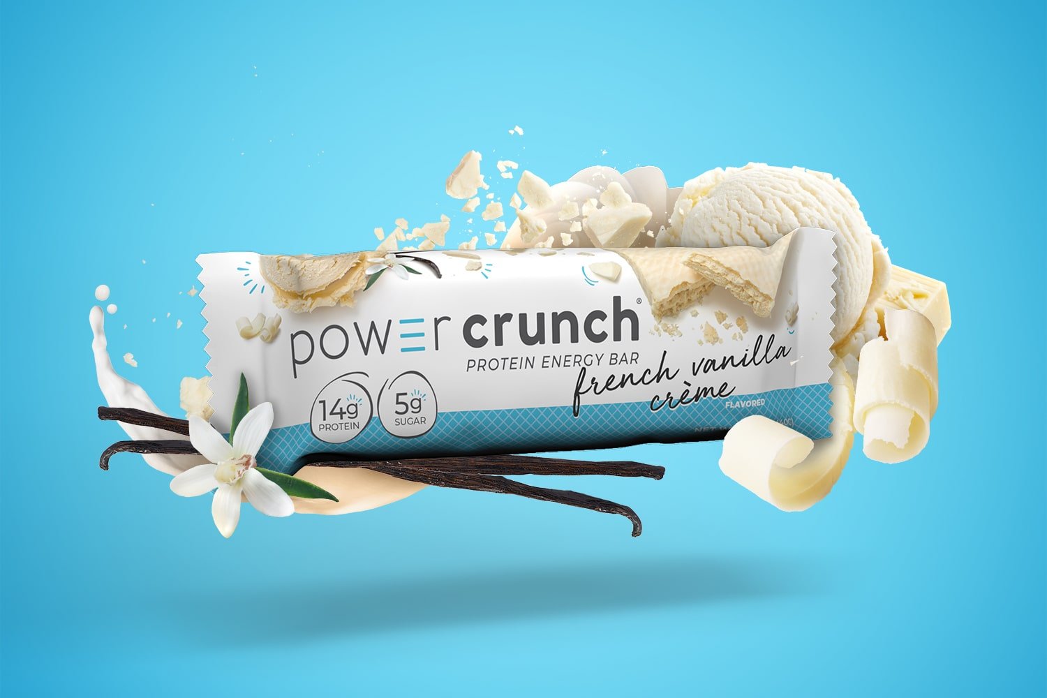 french vanilla protein bars pictured with vanilla flavor explosion