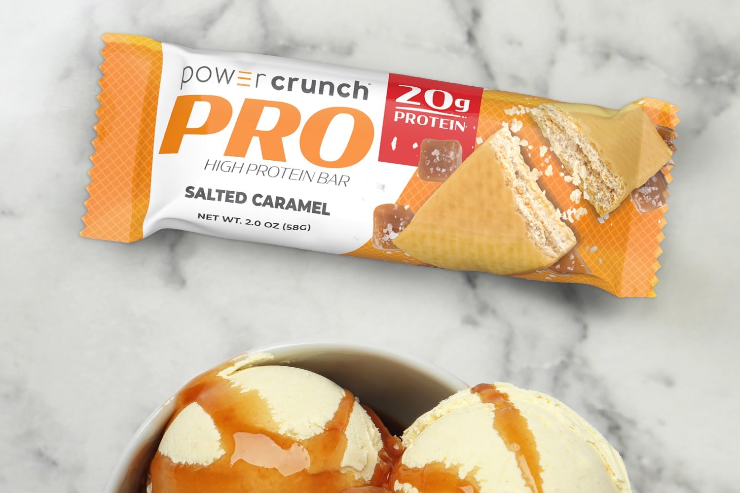 Salted Caramel high protein bars as a workout snack