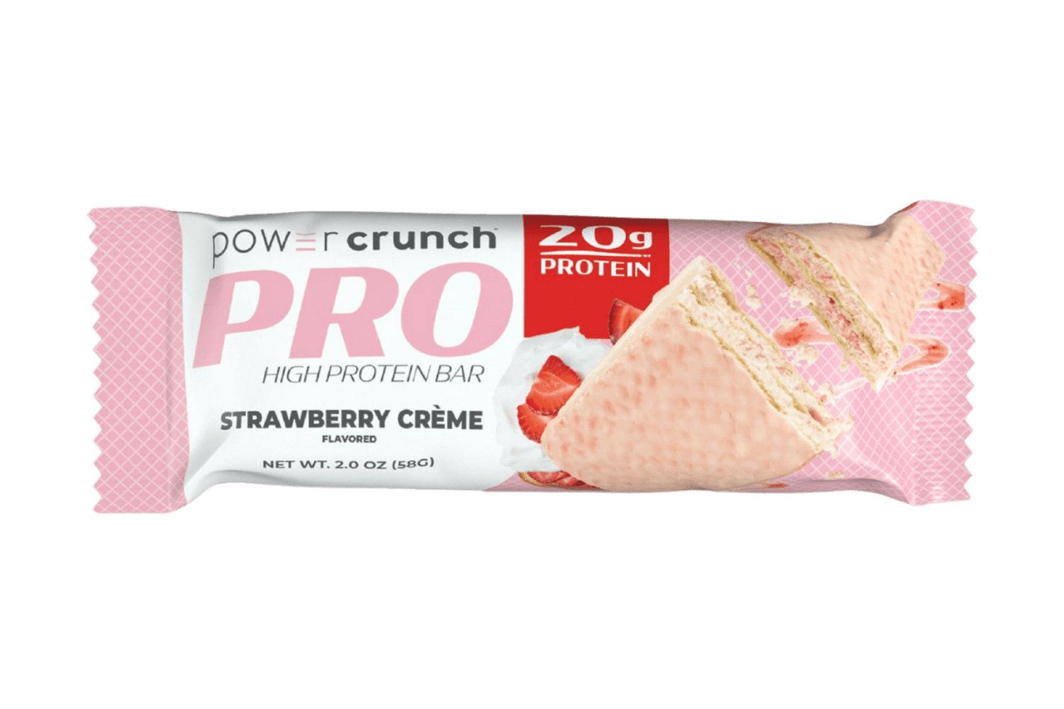 Power Crunch Strawberry PRO 20g protein bars