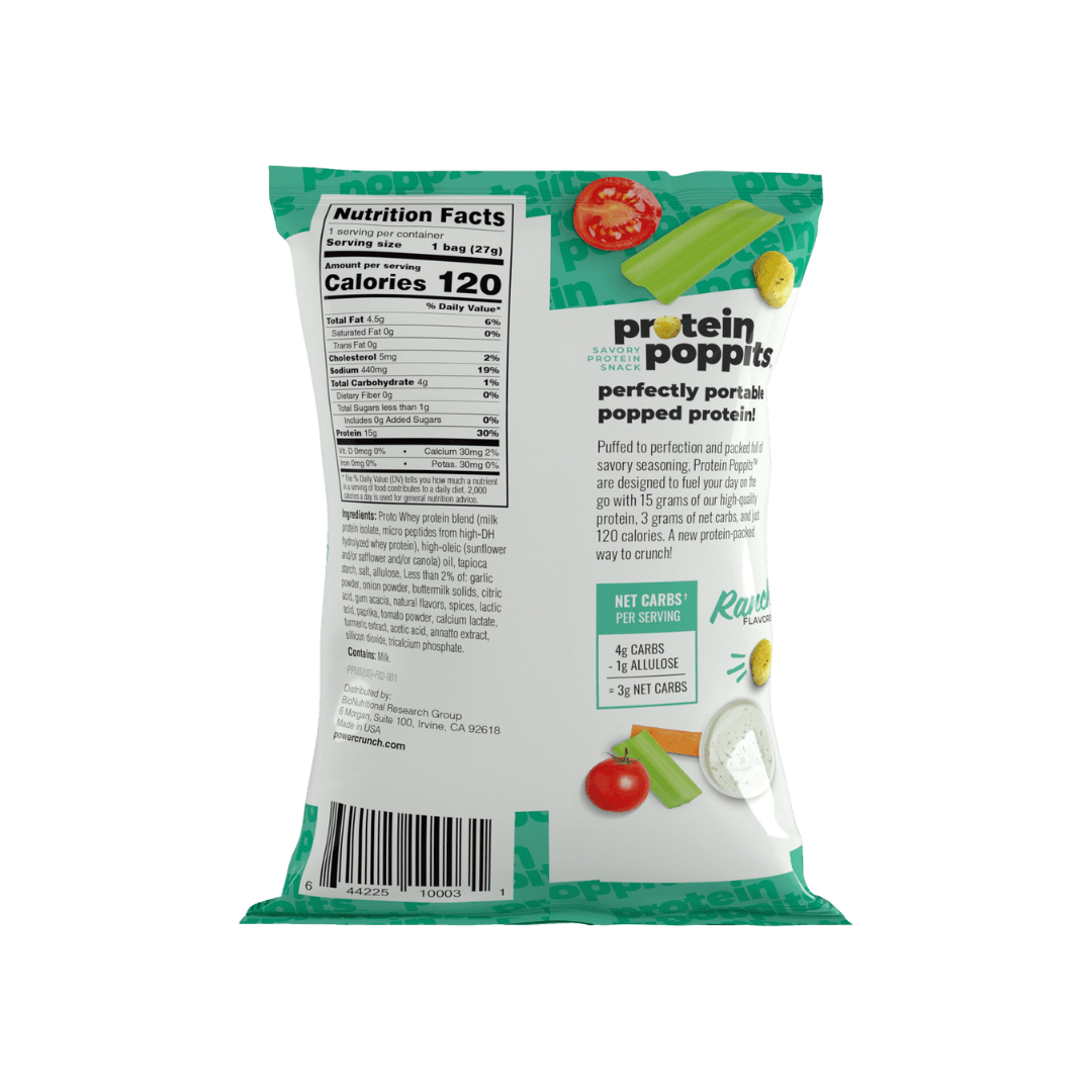 Ranch Protein Poppits - Power CrunchChips
