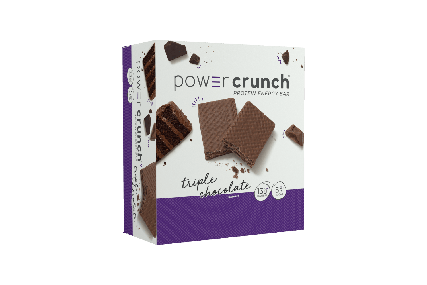 box of twelve triple chocolate protein bars
