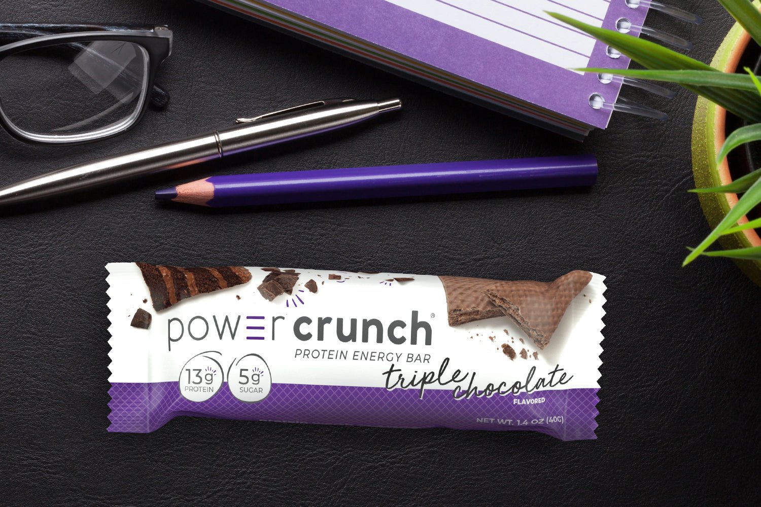 triple chocolate protein bars as a work-from-home snack
