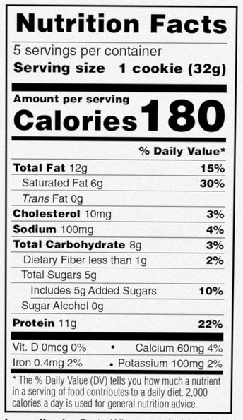 Power Crunch Kids S'mores Protein Bars nutrition facts panel with 11g protein