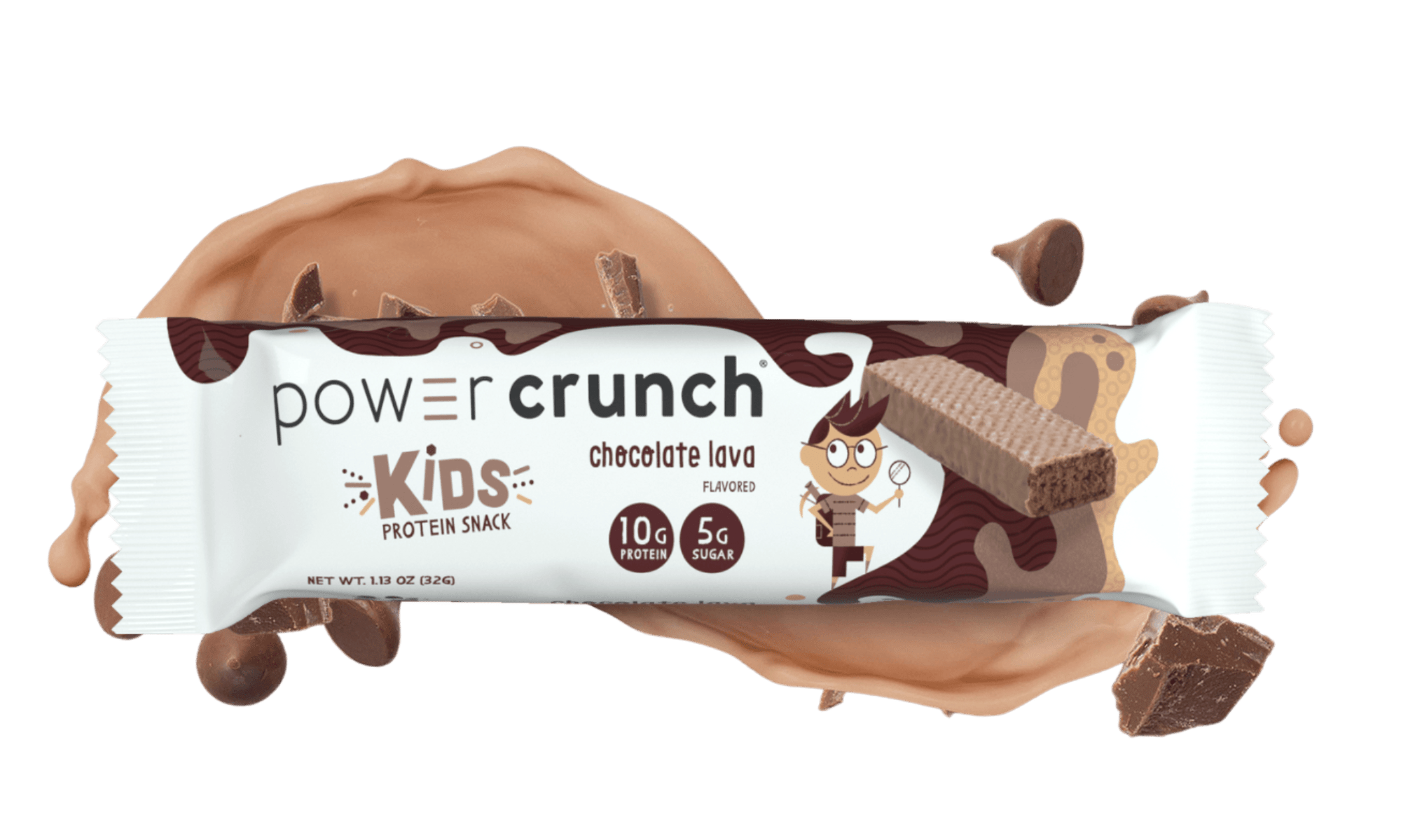 Power Crunch Kids Chocolate Lava Protein Bars for kids