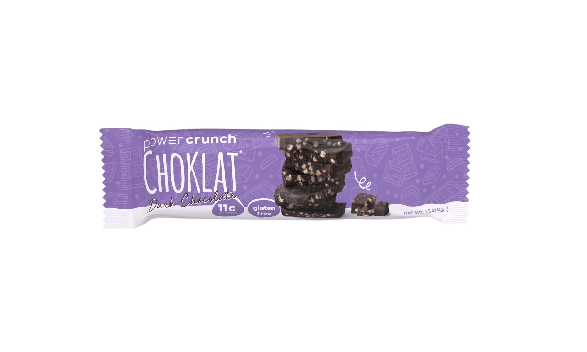 Power Crunch Choklat Dark Chocolate bars