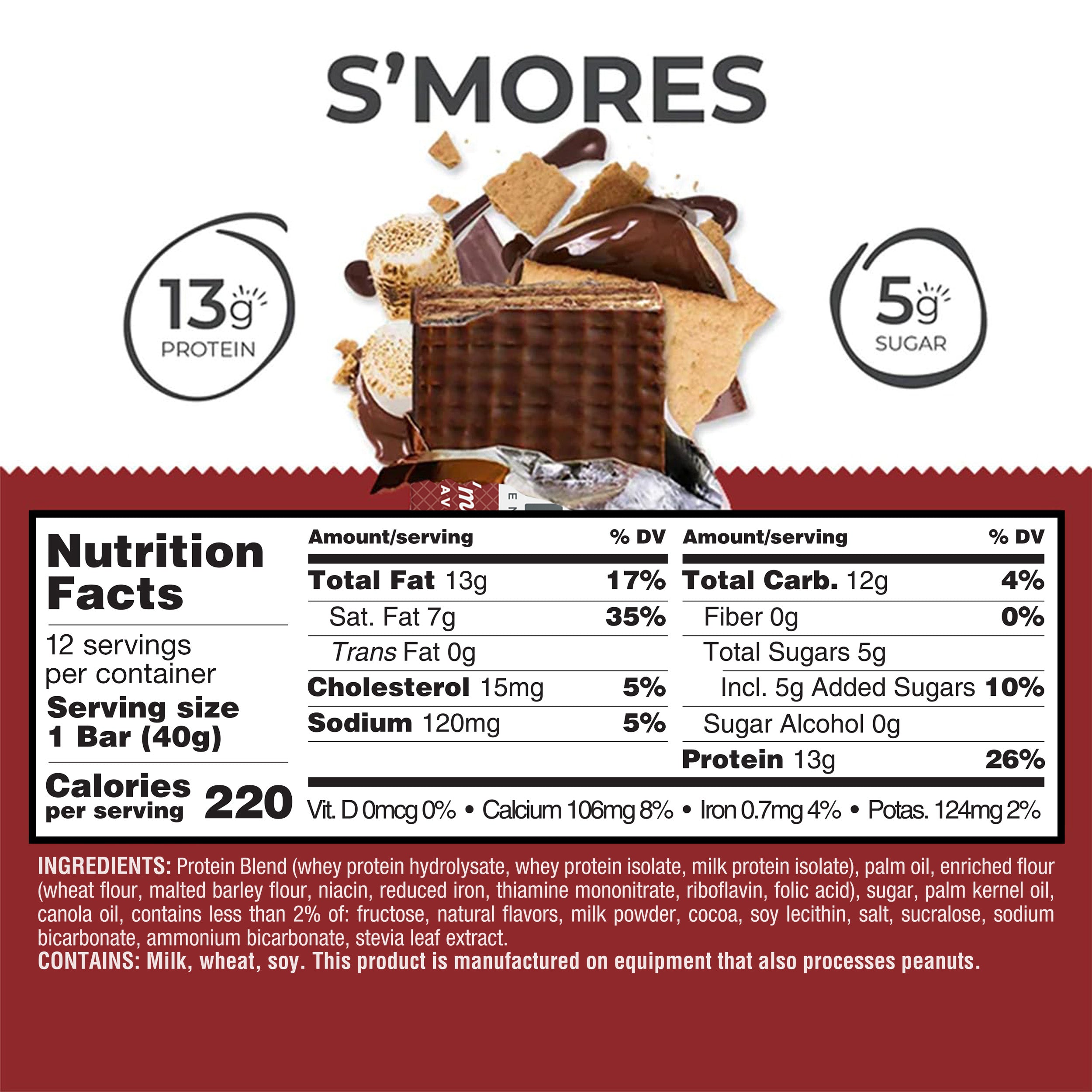 S'mores Protein Bars