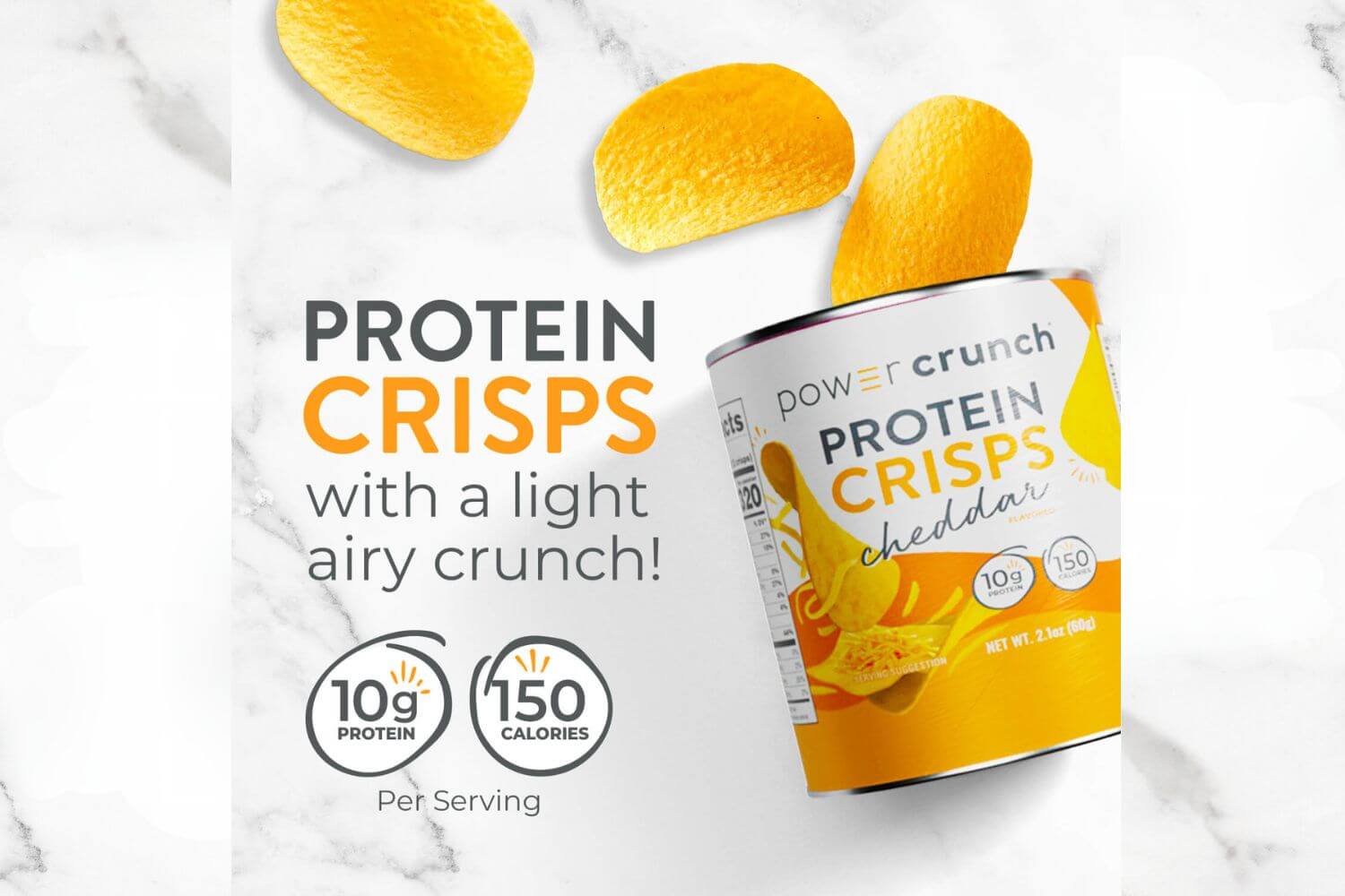 cheddar protein crisps