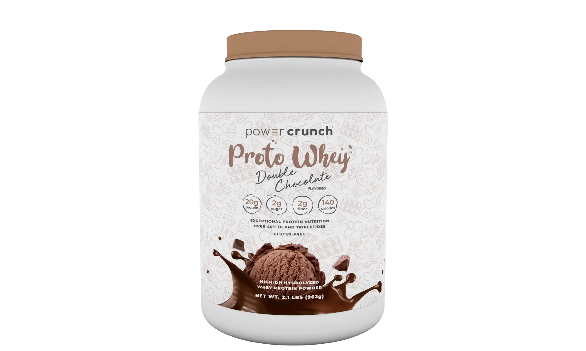 chocolate whey protein powder with 20g protein per serving