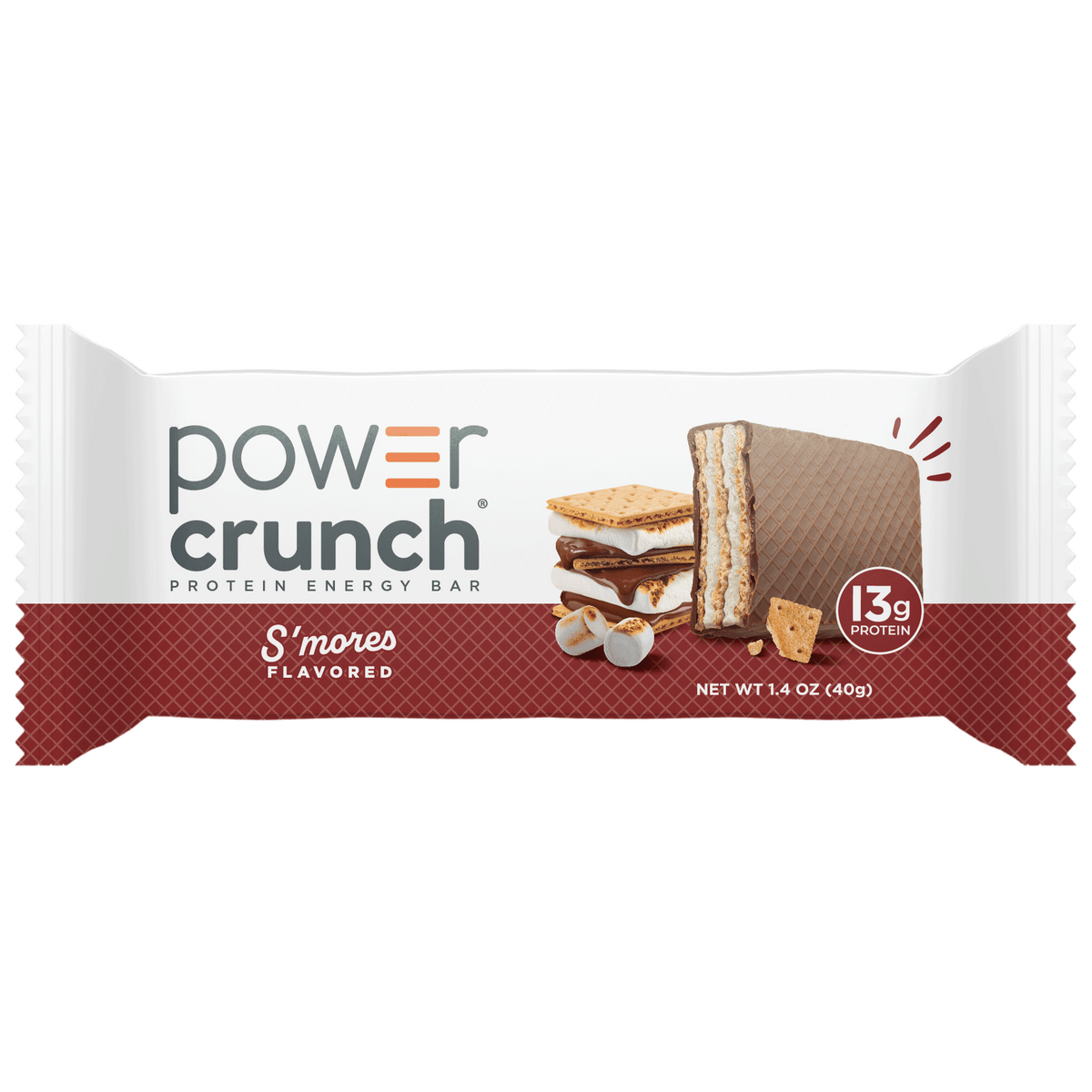 Power Crunch S'More Bar Carton 1.4oz, 12 Count