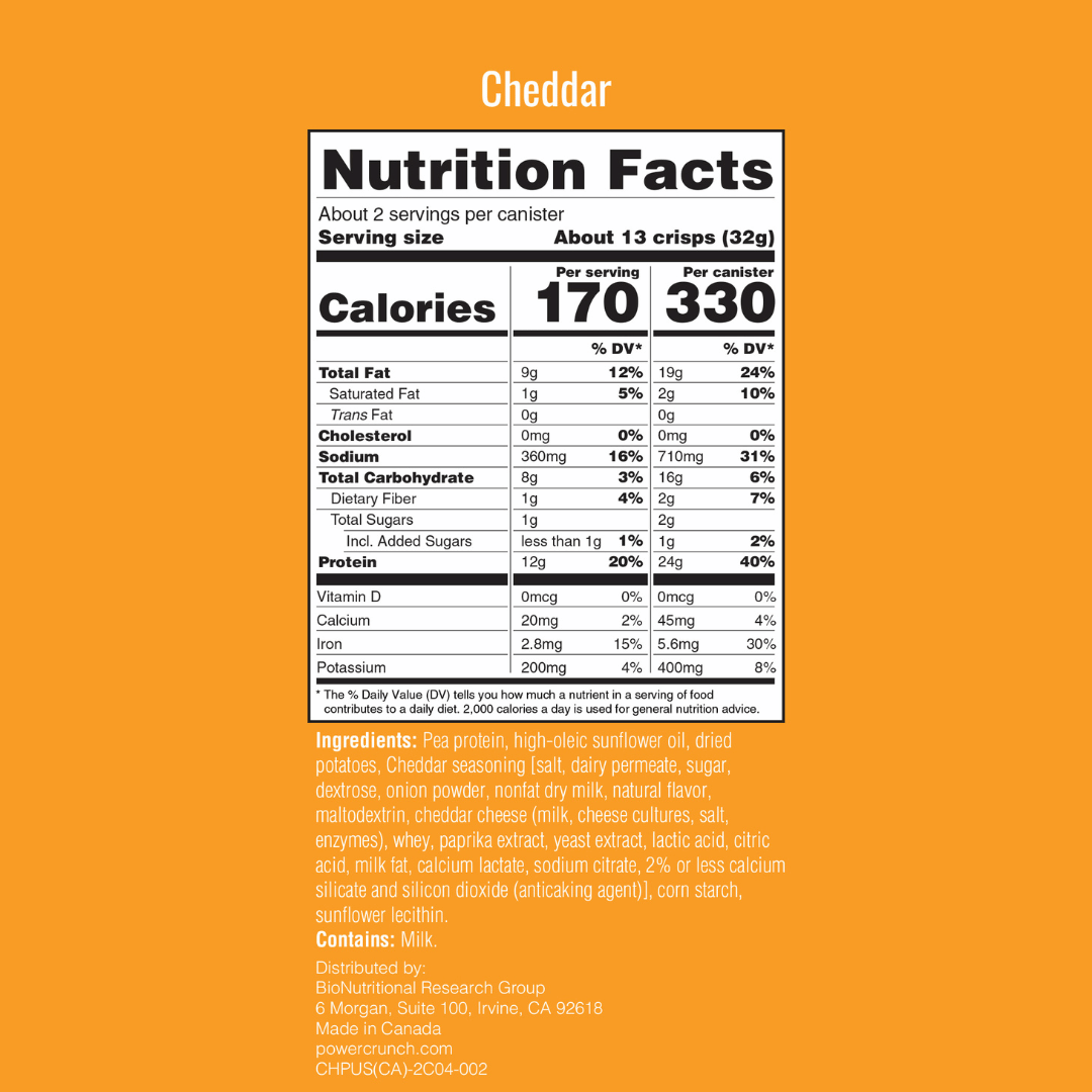 Cheddar Protein Crisps