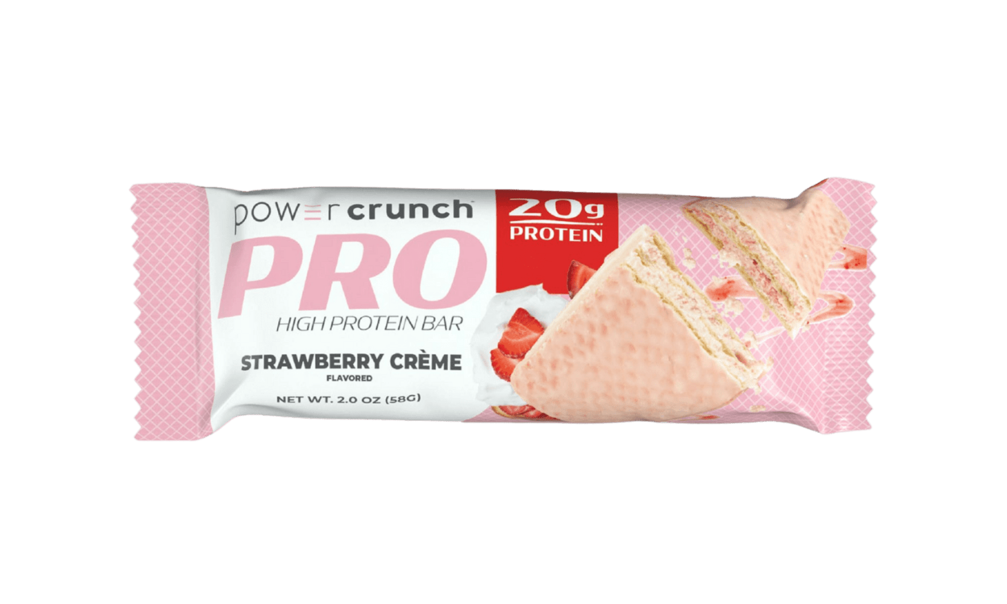 Power Crunch Strawberry PRO 20g protein bars