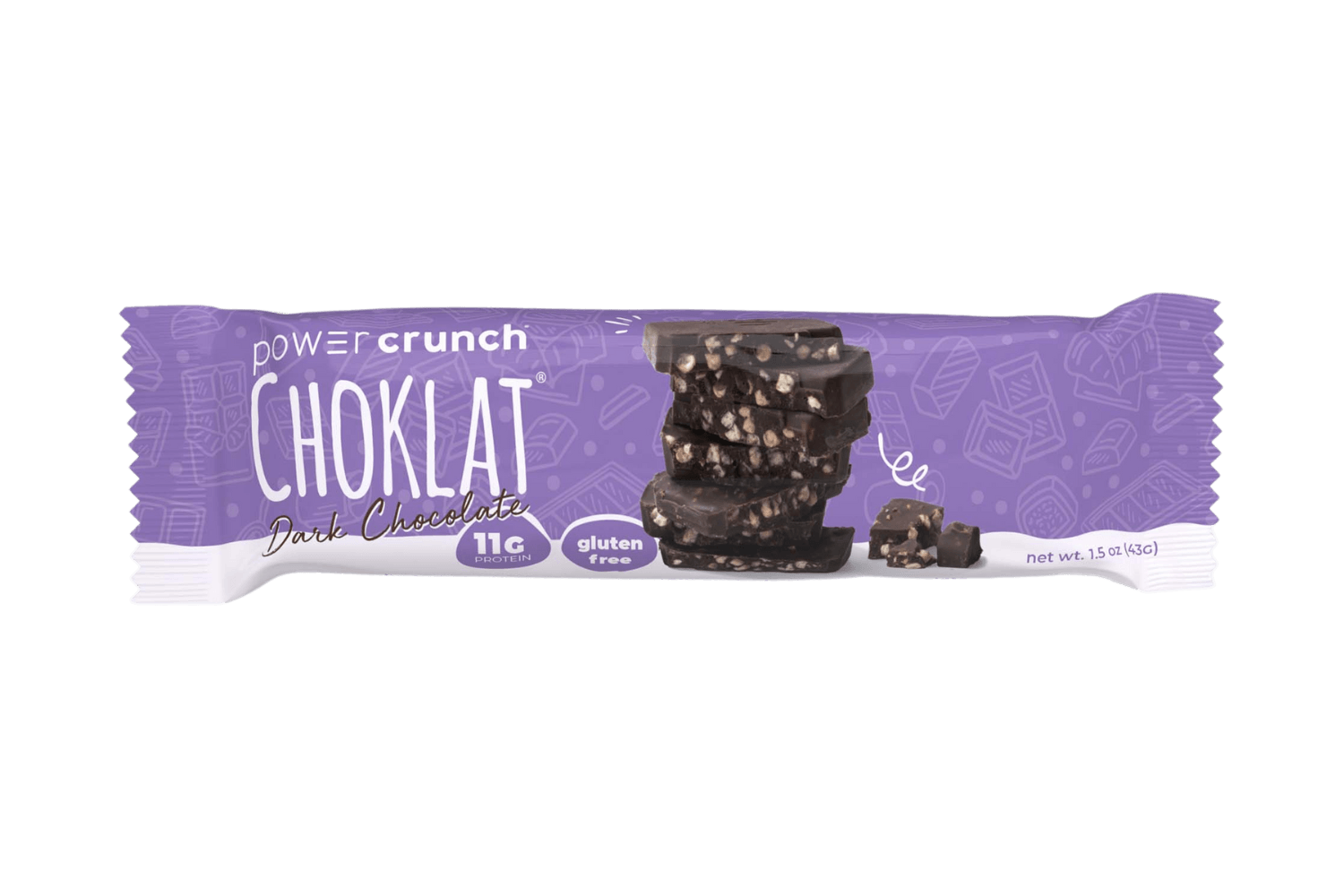 Power Crunch Choklat Dark Chocolate bars