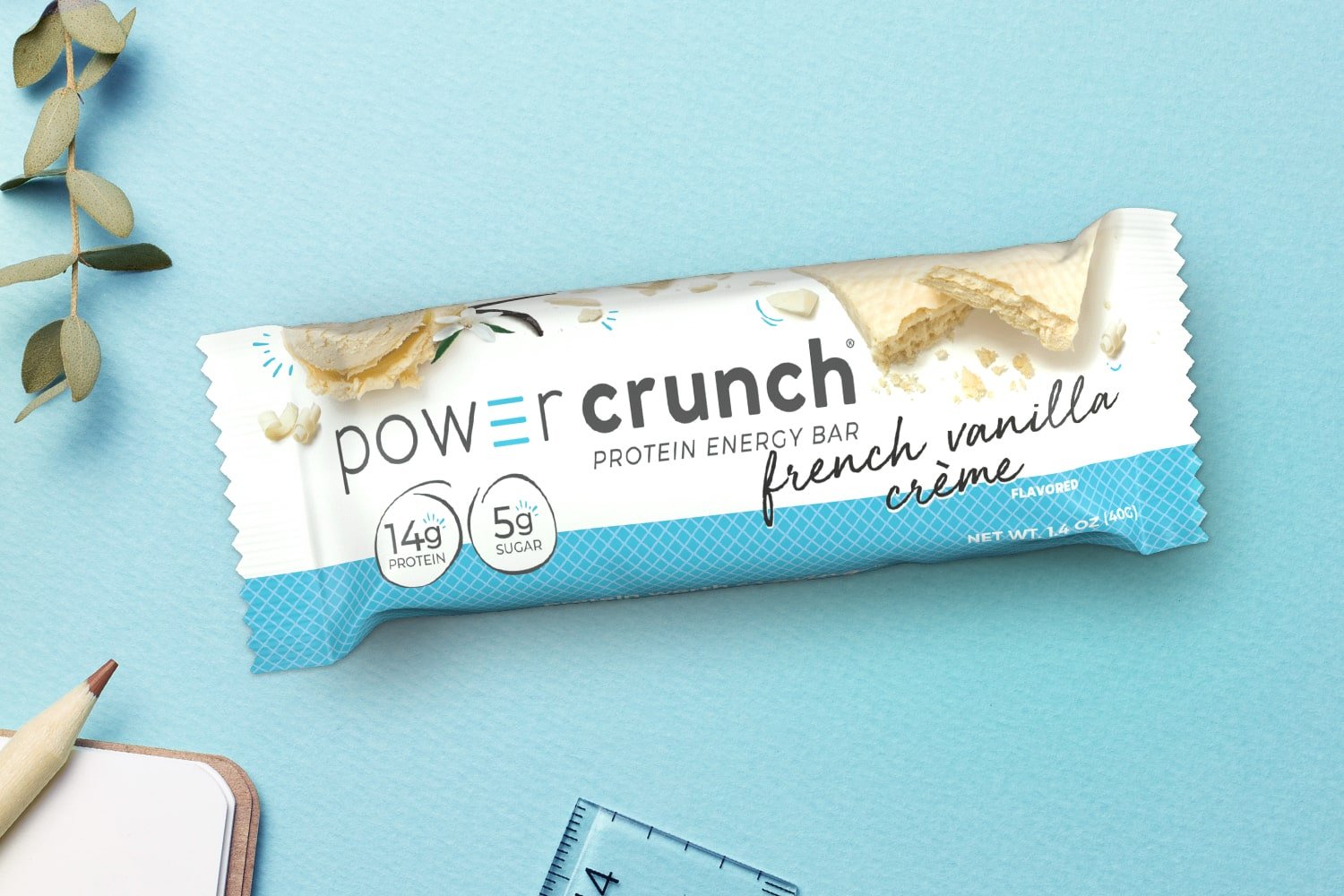 french vanilla protein bars pictured with vanilla flavors