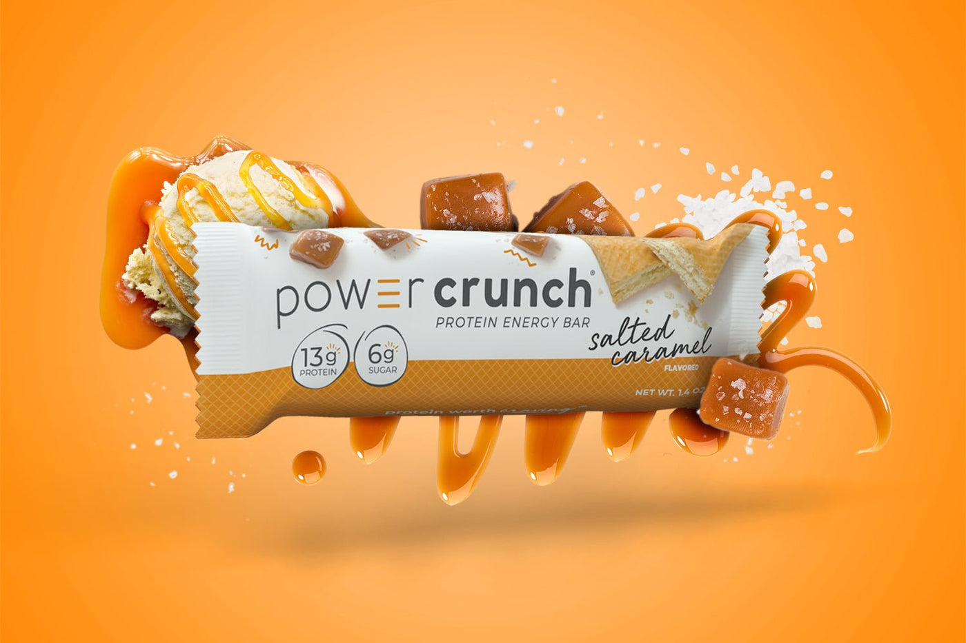 Salted Caramel Protein Bars Power Crunch Original